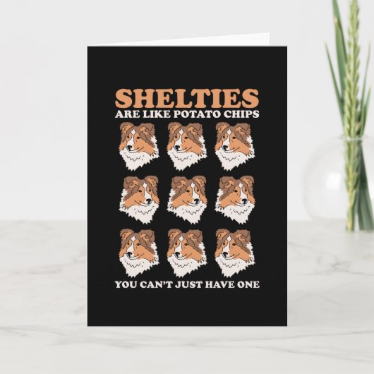 Shelties sind wie | Hund Shetland Sheepdog Sheltie Karte (Vorderseite)