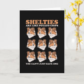 Shelties sind wie | Hund Shetland Sheepdog Sheltie Karte (Gelbe Blume)
