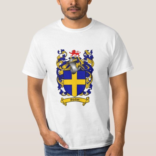 Shelton Familienwappen - Shelton Wappen T-Shirt (Vorderseite)
