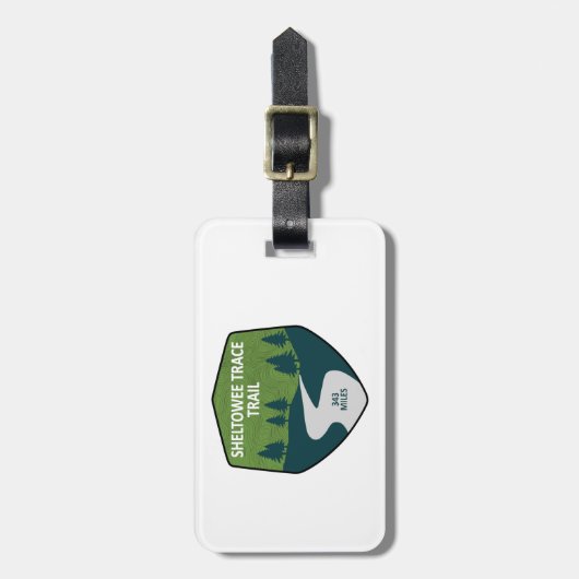 Sheltowee Wanderweg Kentucky Tennessee Gepäckanhänger (Vorderseite vertikal)