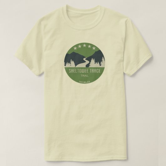 Sheltowee Wanderweg Kentucky Tennessee T-Shirt (Design vorne)