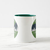 Sheltowee Wanderweg Kentucky Tennessee Zweifarbige Tasse (Mittel)