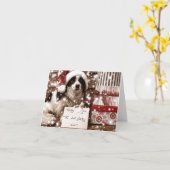 SHELTY BLACK AND WHIRLMAS CARD KARTE (Gelbe Blume)