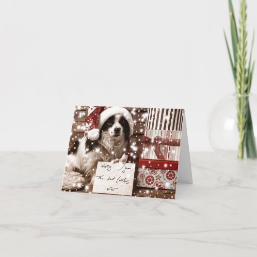 SHELTY BLACK AND WHIRLMAS CARD KARTE (Vorderseite)