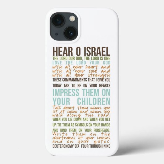 Shema Gebet iPhone 13 Fall Case-Mate iPhone Hülle (Rückseite)