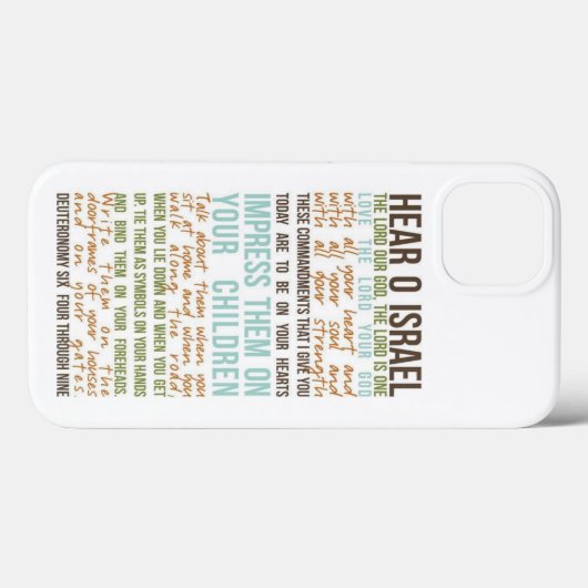 Shema Gebet iPhone 13 Fall Case-Mate iPhone Hülle (Rückseite (Horizontal))
