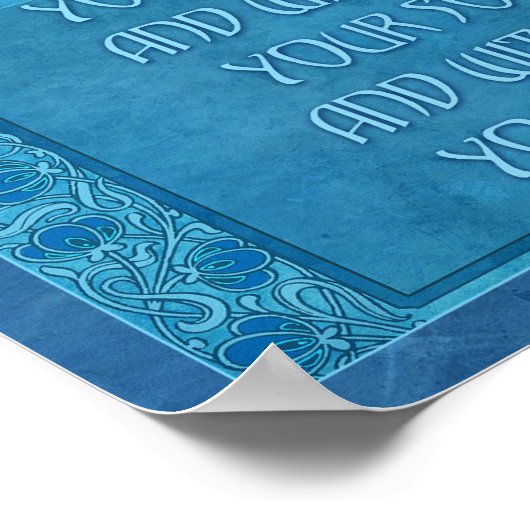 Shema Israel Deko Poster (Ecke)