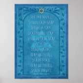 Shema Israel Deko Poster (Vorne)
