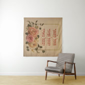 Shema Israel Gebet-Zitat - Hebräisch & Englisch Wandteppich (Beispiel (Horizontal))