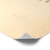 Shema Israel! Hebräisches und englisches jüdisches Poster (Ecke)