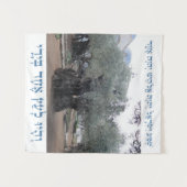 Shema Olive Baumauer Wandteppich (Vorderseite (Horizontal))