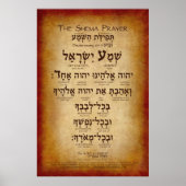 Shema Prayer (bis zu 32"x48") Poster (Vorne)