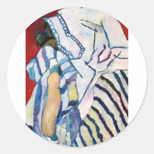 Shema YIsrael Runder Aufkleber (Vorderseite)