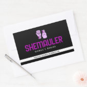 Shemauler Frauen Boxing Pink Boxhandschuhe Rechteckiger Aufkleber (Umschlag)