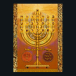 Shemen ha Tov Menorah Poster<br><div class="desc">Der Eintritt in die Himmlischen Säle der Briefe Meditation auf den hebräischen Briefen ist weniger eine menschliche Tätigkeit als ein übernatürlicher Akt, in dem wir die Barrieren unserer natürlichen Existenz abbauen und in die göttliche Welt hineinreichen. Jeder Brief ist ein Kleidungsstück, das für uns zur Verfügung gestellt wird, sodass die...</div>