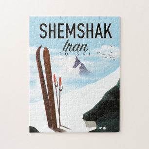 Shemshak Iran Ski Poster. Puzzle