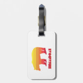 Shenandoah Bear Gepäckanhänger (Rückseite vertikal)