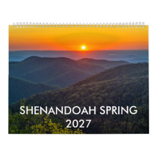 Shenandoah Frühling 2027 12-Monate-Wandkalender Kalender
