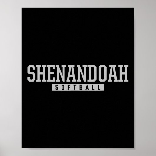 Shenandoah High School Softball Poster (Vorne)