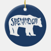 Shenandoah National Park Bear Keramik Ornament (Hinten)