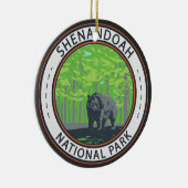 Shenandoah National Park Black Bar Circle Keramik Ornament (Rechts)