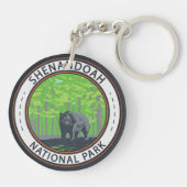 Shenandoah National Park Black Bar Circle Schlüsselanhänger (Rückseite)