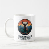 Shenandoah National Park Deer Emblem Kaffeetasse (Links)