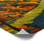 Shenandoah National Park Illustration Retro Classi Poster (Ecke)