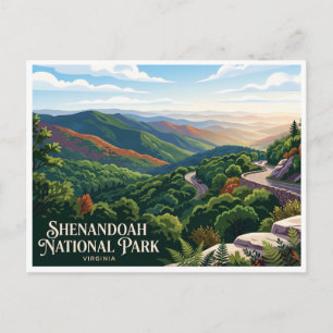 Shenandoah National Park Luray Virginia Postkarte