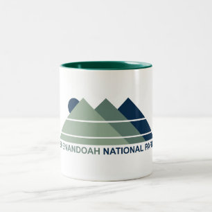 Shenandoah National Park Mountain Sun Zweifarbige Tasse