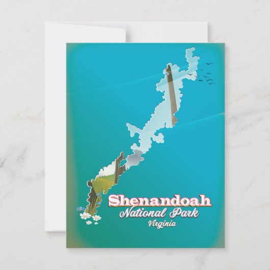 Shenandoah National Park Reiseplakat. (Vorderseite)