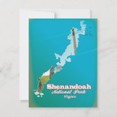 Shenandoah National Park Reiseplakat. (Rückseite)