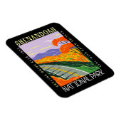 Shenandoah National Park Skyline Drive Distressed Magnet (Rechte Seite)