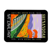 Shenandoah National Park Skyline Drive Distressed Magnet (Horizontal)
