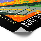 Shenandoah National Park Skyline Drive Distressed Poster (Ecke)