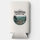 Shenandoah National Park Skyline Drive View Design Selters Dosenkühler (Rückseite)