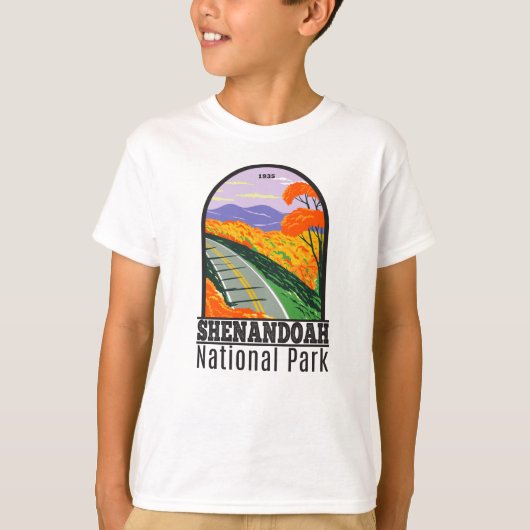 Shenandoah National Park Skyline Drive Virginia T- T-Shirt (Vorderseite)