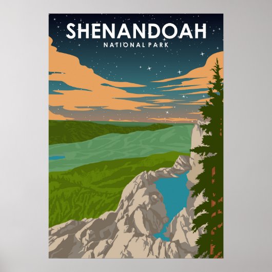 Shenandoah National Park Travel Poster (Vorne)