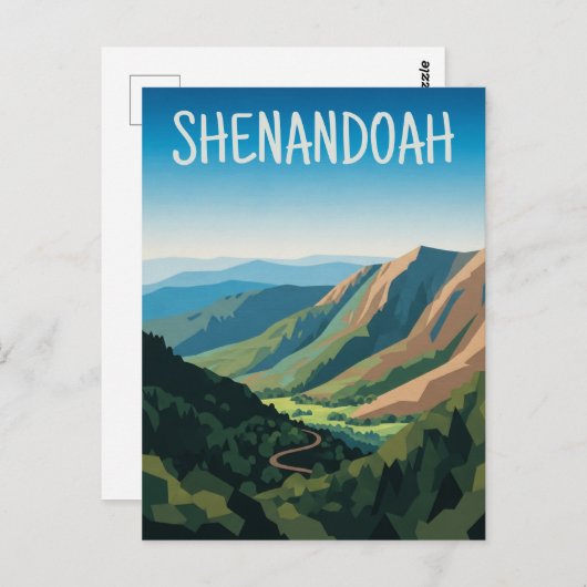 Shenandoah National Park Travel Postkarte (Vorne/Hinten)