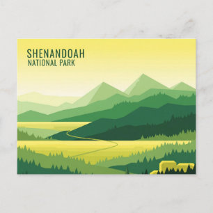Shenandoah National Park Travel Postkarte