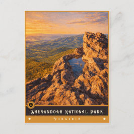 Shenandoah National Park | Vintage-Postkarte Postkarte