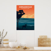Shenandoah National Park Vintage Travel Poster (Küche)