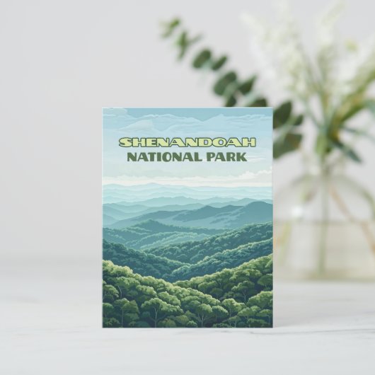 Shenandoah National Park Virginia Blue Ridge Card (Stehend Vorderseite)
