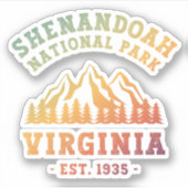Shenandoah National Park Virginia USA Aufkleber (Vorderseite)