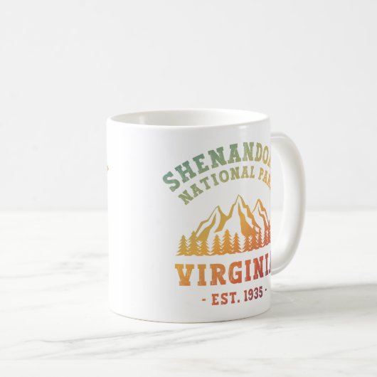 Shenandoah National Park Virginia USA Kaffeetasse (VorderseiteRechts)