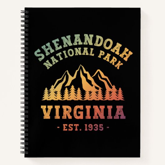 Shenandoah National Park Virginia USA Notizblock (Vorderseite)