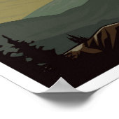 Shenandoah National Park Virginia USA Travel Poster (Ecke)