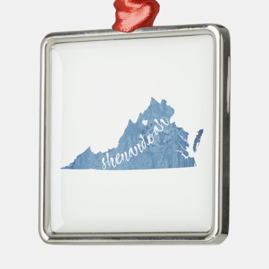 Shenandoah National Park Virginia Wood Grain Ornament Aus Metall (Links)