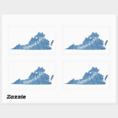 Shenandoah National Park Virginia Wood Grain Rechteckiger Aufkleber (Blatt)