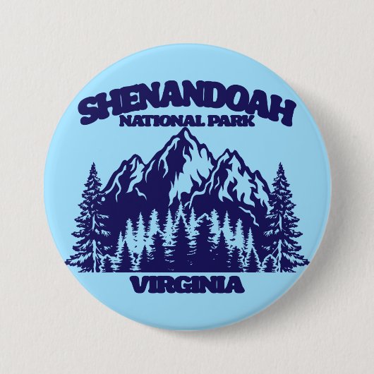 Shenandoah-Nationalpark Button (Vorderseite)